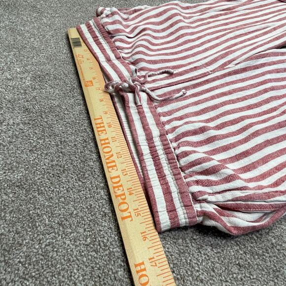 Old Navy womens striped pullon pants sz medium linen blend beachy light weight - Picture 9 of 12